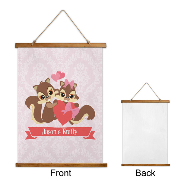 Chipmunk Couple Wall Hanging Tapestry - Portrait - APPROVAL
