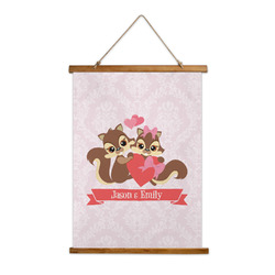Chipmunk Couple Wall Hanging Tapestry (Personalized)