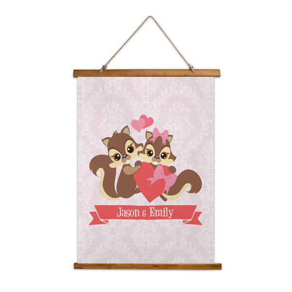 Custom Chipmunk Couple Wall Hanging Tapestry (Personalized)