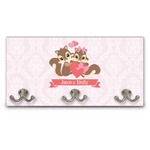 Chipmunk Couple Wall Mounted Coat Rack (Personalized)