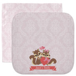 Chipmunk Couple Facecloth / Wash Cloth (Personalized)
