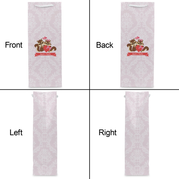 Chipmunk Couple Wine Gift Bag - Gloss - Approval