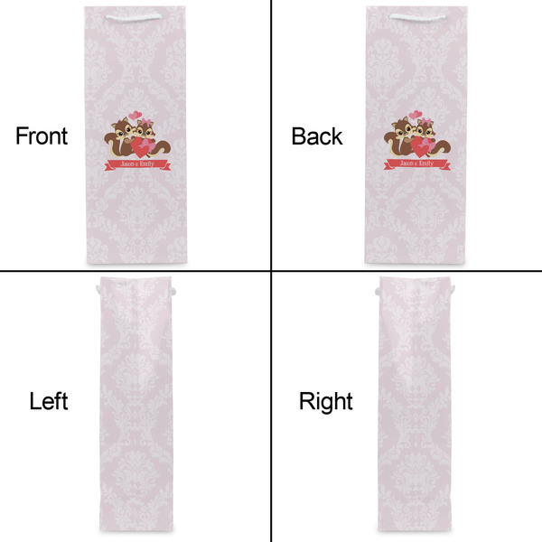 Chipmunk Couple Wine Gift Bag - Matte - Approval