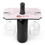 Chipmunk Couple Wine Bottle & Glass Holder (Personalized)