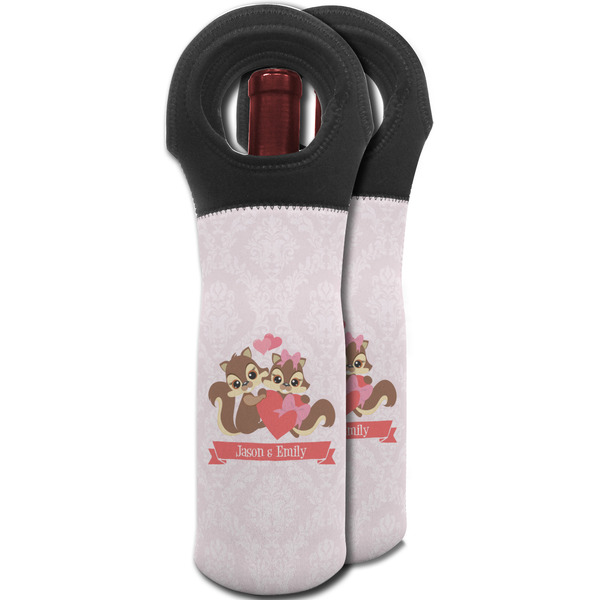 Chipmunk Couple Wine Tote Bag - MAIN