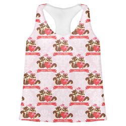 Chipmunk Couple Womens Racerback Tank Top - 2X Large (Personalized)