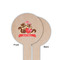 Chipmunk Couple Wooden 6" Food Pick - Round - Single Sided - Front & Back