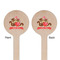 Chipmunk Couple Wooden 7.5" Stir Stick - Round - Double Sided - Front & Back