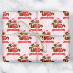 Chipmunk Couple Wrapping Paper (Personalized)