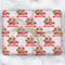 Chipmunk Couple Wrapping Paper Roll - Matte - Wrapped Box