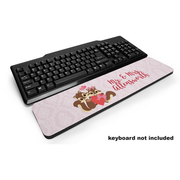 Custom Chipmunk Couple Keyboard Wrist Rest (Personalized)