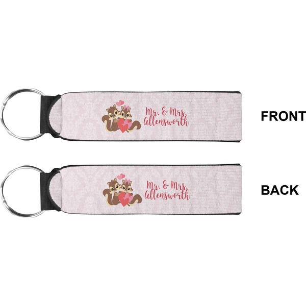 Racoon Couple Wristlet (Front + Back)