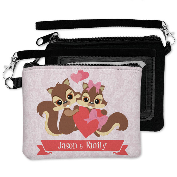 Chipmunk Couple Wristlet ID Cases - MAIN