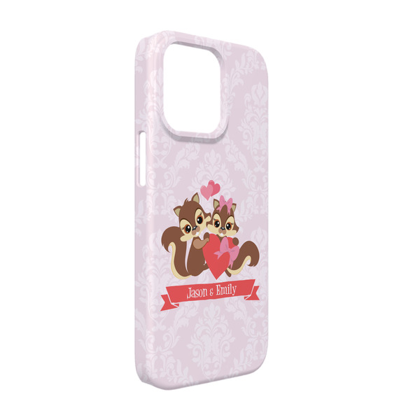 Custom Chipmunk Couple iPhone Case - Plastic - iPhone 13 (Personalized)