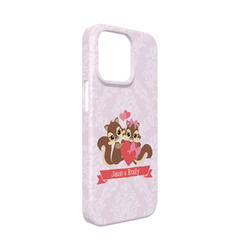 Chipmunk Couple iPhone Case - Plastic - iPhone 13 Mini (Personalized)