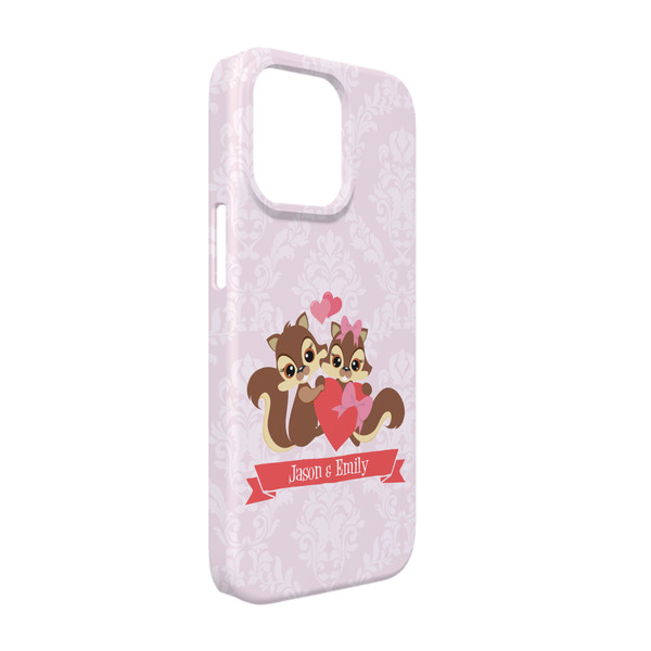 Custom Chipmunk Couple iPhone Case - Plastic - iPhone 13 Pro (Personalized)