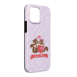 Chipmunk Couple iPhone Case - Rubber Lined - iPhone 13 Pro Max (Personalized)