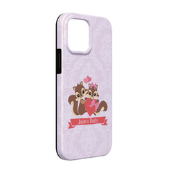 Chipmunk Couple iPhone Case - Rubber Lined - iPhone 13 (Personalized)