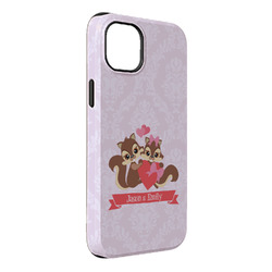 Chipmunk Couple iPhone Case - Rubber Lined - iPhone 14 Pro Max (Personalized)