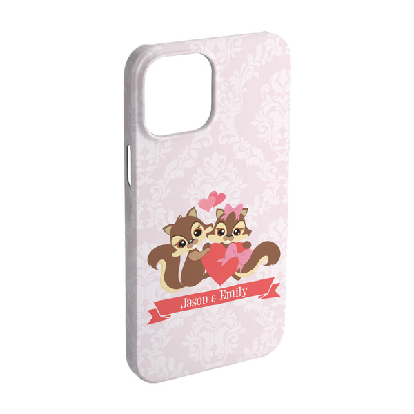 Custom Chipmunk Couple iPhone Case - Plastic - iPhone 15 (Personalized)