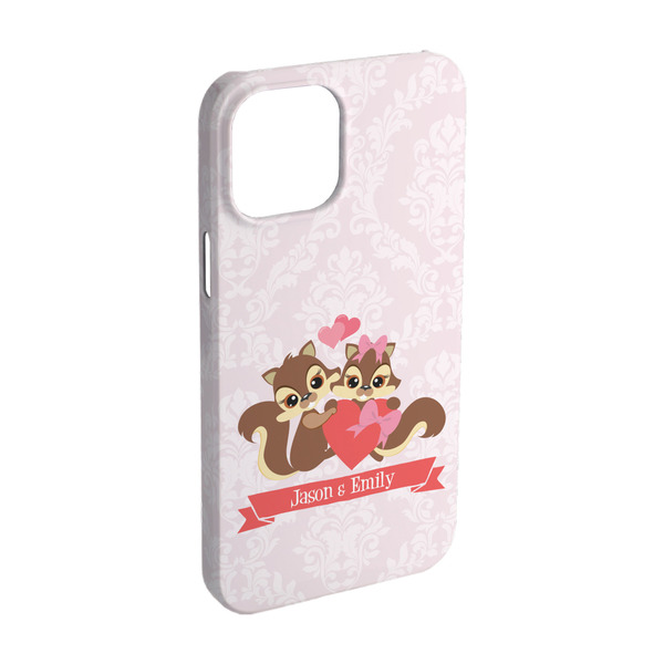 Custom Chipmunk Couple iPhone Case - Plastic - iPhone 15 Pro (Personalized)