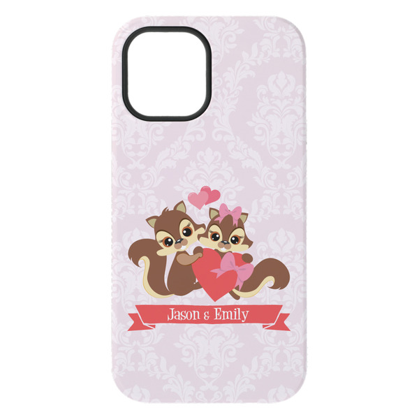 Chipmunk Couple iPhone 15 Pro Max Tough Case - Back