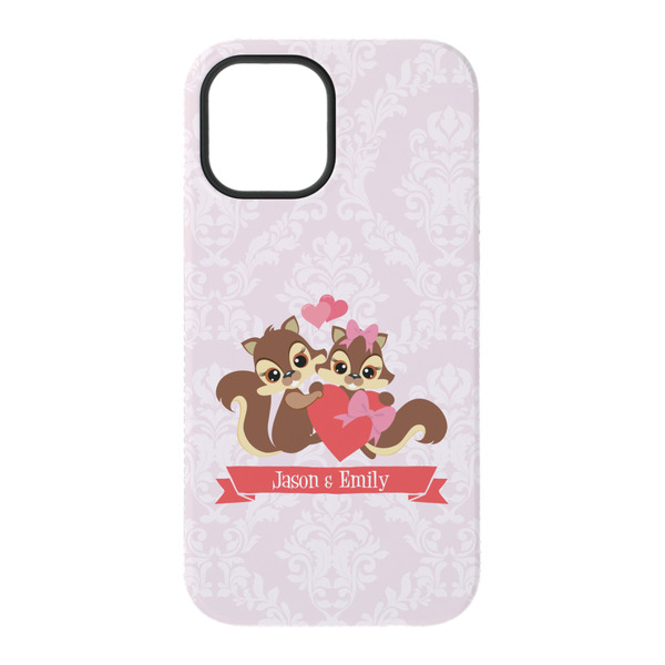 Chipmunk Couple iPhone 15 Tough Case - Back