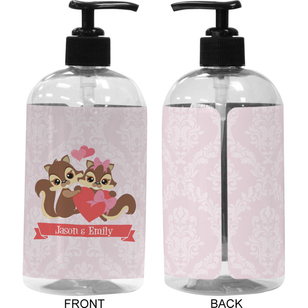 Racoon Couple 16 oz Plastic Liquid Dispenser (Approval)
