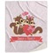 Chipmunk Couple Sherpa Throw Blanket (Personalized)