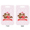Racoon Couple Aluminum Luggage Tag (Front + Back)