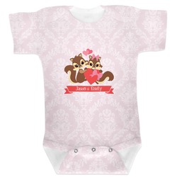 Chipmunk Couple Baby Bodysuit (Personalized)