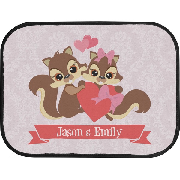 Racoon Couple Back Seat Car Mat