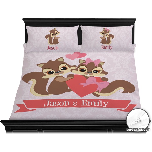 Racoon Couple Bedding Set (King) - Duvet