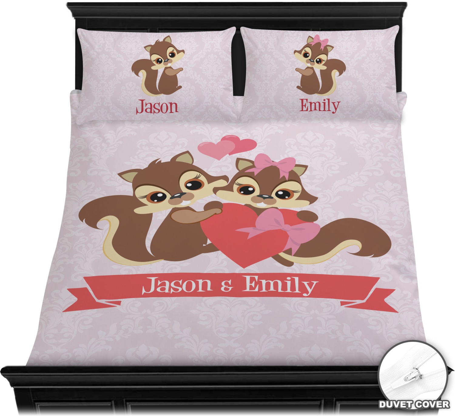 Chipmunk Couple Duvet Covers Personalized Youcustomizeit