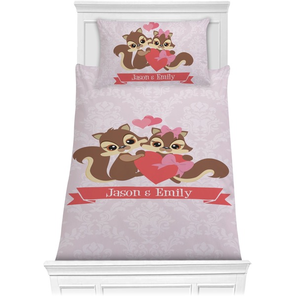 Racoon Couple Bedding Set (Twin)