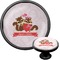 Chipmunk Couple Cabinet Knob (Black) (Personalized)