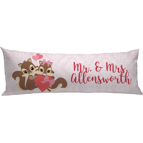 Custom Chipmunk Couple Body Pillow Case (Personalized)