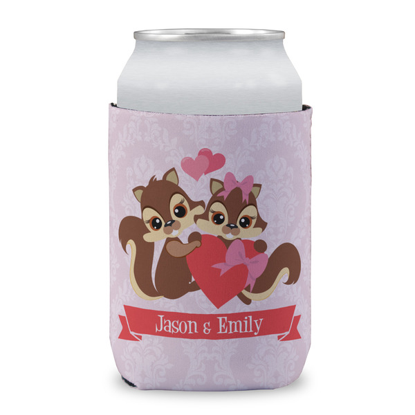 Racoon Couple Can Sleeve