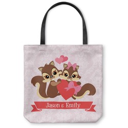 Chipmunk Couple Canvas Tote Bag (Personalized)