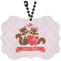 Chipmunk Couple Rear View Mirror Charm (Personalized)