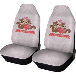 Chipmunk Couple Car Seat Covers (Set of Two) (Personalized)