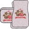 Chipmunk Couple Car Floor Mats Set - 2 Front & 2 Back (Personalized)