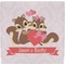 Racoon Couple Ceramic Tile Hot Pad