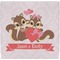 Chipmunk Couple Ceramic Tile Hot Pad (Personalized)