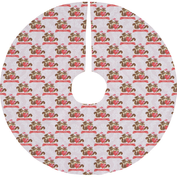 Custom Chipmunk Couple Tree Skirt (Personalized)