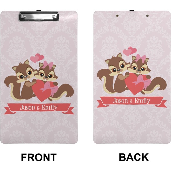 Racoon Couple Clipboard (Legal) (Front + Back)