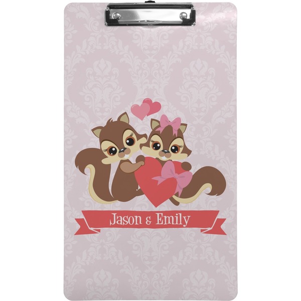 Custom Chipmunk Couple Clipboard (Legal Size) (Personalized)