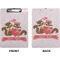 Racoon Couple Clipboard (Letter) (Front + Back)