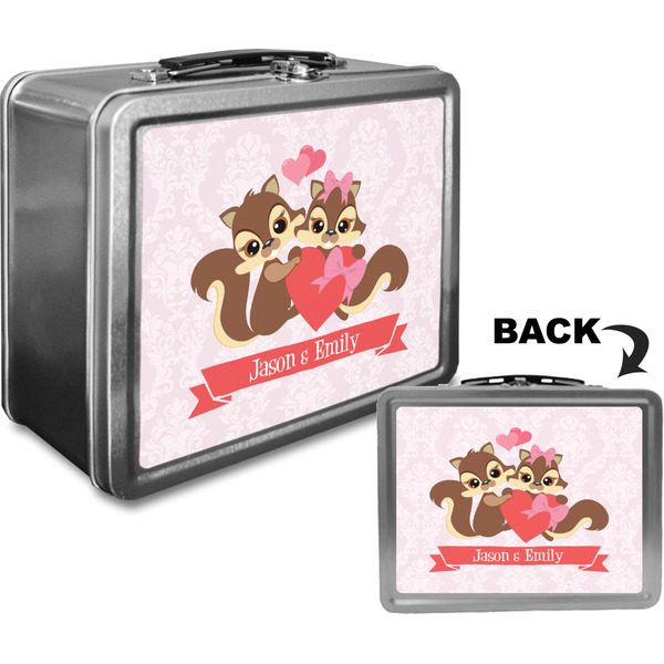 Racoon Couple Custom Lunch Box / Tin Approval