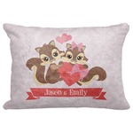 Chipmunk Couple Decorative Baby Pillowcase - 16"x12" (Personalized)